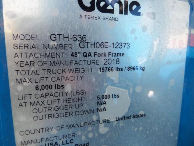 GENIE GTH636