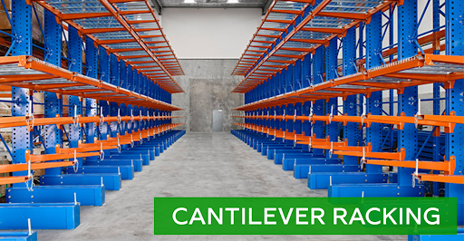 Cantilever racking options for sale at Lift, Inc.