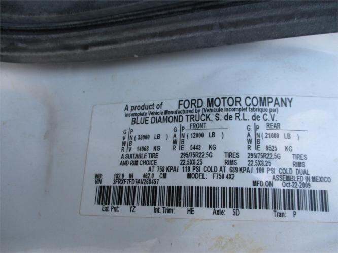 FORD F750 XL